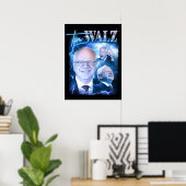 Tim Walz Retro 90er Poster (Heimbüro)