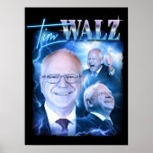 Tim Walz Retro 90er Poster (Vorne)
