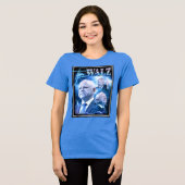 Tim Walz Retro 90er Stil Tri-Blend Shirt (Vorderseite voll)