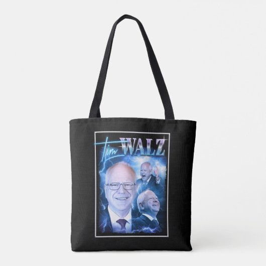 Tim Walz Retro 90er Tasche (Rückseite)