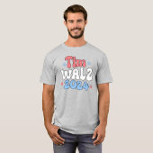 Tim Walz Retro Hippie Style T-Shirt (Vorne ganz)