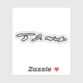 Tim Walz Signature Aufkleber (Blatt)