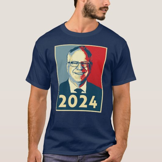 Tim Walz T-Shirt (Vorderseite)