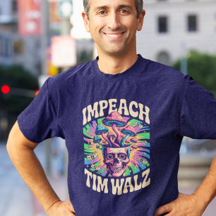 Tim Walz wegen Kindesbetrugs im Learning Center an T-Shirt