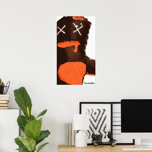TimAndBen Zombie Voodoo Doll Poster (Heimbüro)