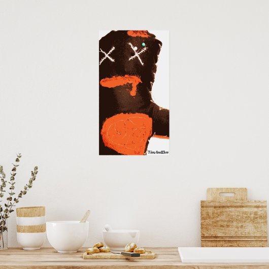 TimAndBen Zombie Voodoo Doll Poster (Küche)