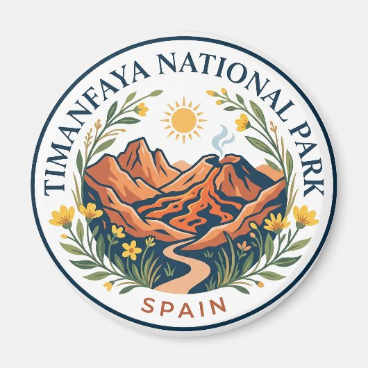 Timanfaya Nationalpark Spanien Magnet (Vorne)