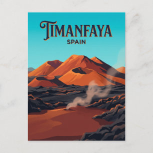Timanfaya-Nationalpark Spanien Postkarte