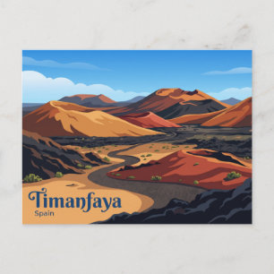 Timanfaya-Nationalpark Spanien Postkarte