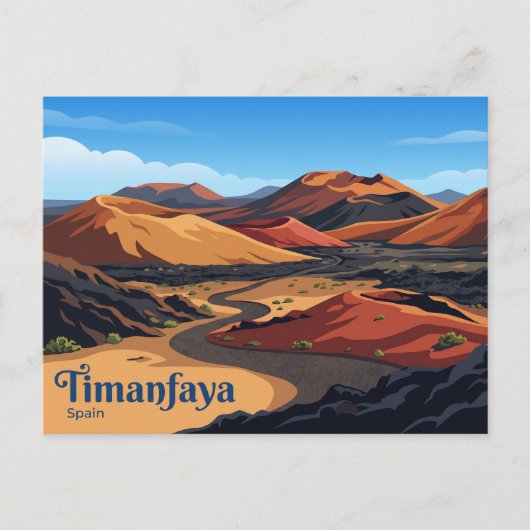 Timanfaya-Nationalpark Spanien Postkarte (Vorderseite)