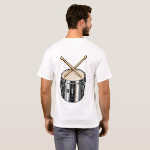Timbale-Trommel und gekreuzte Stöcke Perkussionsmu T-Shirt