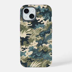 Timber Duck Camo Klassisches Muster iPhone 15 Hülle
