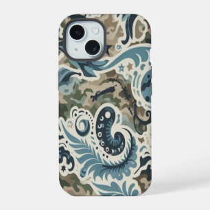 Timber Duck Camo Klassisches Muster iPhone 15 Hülle