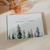 Timber Grove Evergreen Forest Wedding Gästebuch
