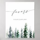 Timber Grove | Pine Forest Geschenke Schild (Vorne)