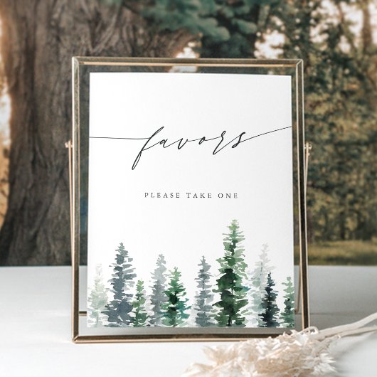 Timber Grove | Pine Forest Geschenke Schild