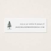 Timber Grove Wedding Website RSVP Cards | Mini (Vorderseite)