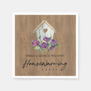 TIMBER HOLZFLORALLE BIRD HOUSE HOUSEWARMING PARTY SERVIETTE