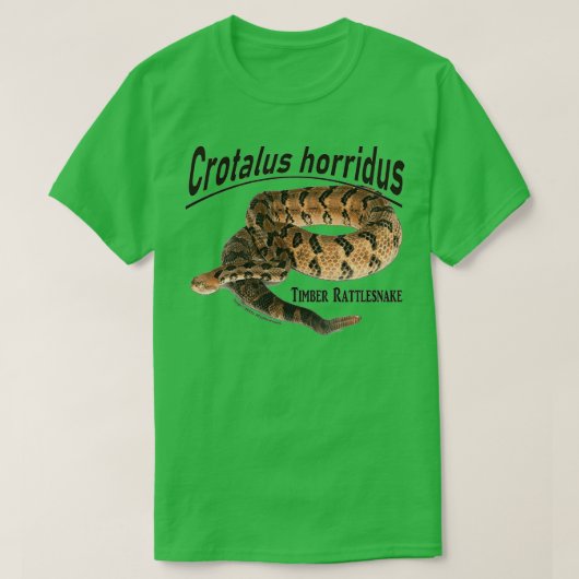 Timber Rattlesnake Crotalus horridus T-Shirt (Design vorne)