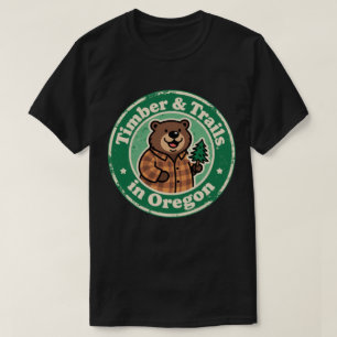 Timber & Trails_ Oregon Vintage Naturkunst T-Shirt