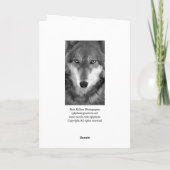 Timber Wolf #1-Greeting card Karte (Rückseite)
