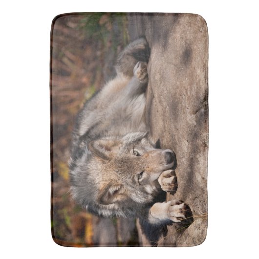 Timber Wolf Badematte (Vorderseite Vertikal)