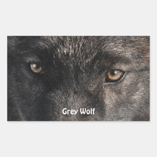 TIMBER WOLF EYES Wildlife Supporter Stickers (Vorderseite)