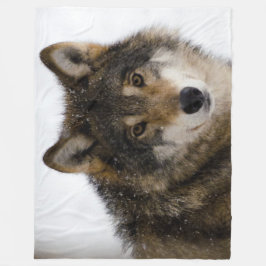 TIMBER WOLF FLEECEDECKE