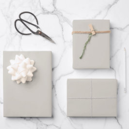 Timber Wolf Grau – aktuelle Frühjahrs- und Sommerf Geschenkpapier Set