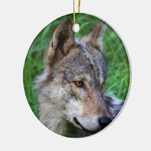 Timber Wolf Keramikornament (Links)