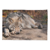 Timber Wolf Kissenbezug (Rückseite)