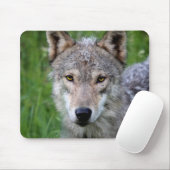 Timber Wolf Mouse Pad Mousepad (Mit Mouse)