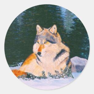 Timber Wolf Sticker