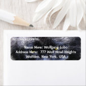 TIMBER WOLF Wildlife Rücksendeadressen-Aufkleber (Insitu)