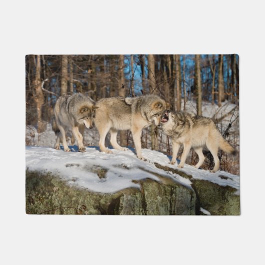 Timber Wolves Fußmatte (Vorderseite)
