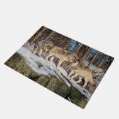 Timber Wolves Fußmatte (Schrägansicht)