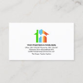 Timber Wood Grain Handyman Tools Visitenkarte (Rückseite)