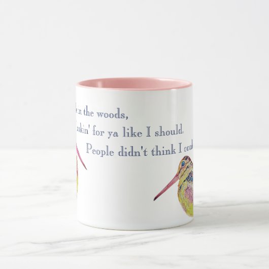 Timberdoodle (im Wald) Tasse (Zentrum)