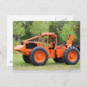 Timberjack Skidder Postkarte (Vorne/Hinten)