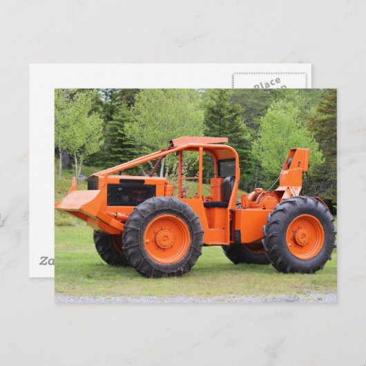 Timberjack Skidder Postkarte (Vorne/Hinten)