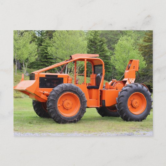 Timberjack Skidder Postkarte (Vorderseite)