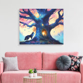 Timberland Wolf Leinwanddruck (Insitu (Wohnzimmer))