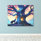 Timberland Wolf Leinwanddruck (Insitu (Holzboden))