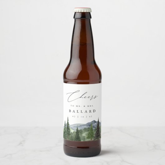 Timberline | Hochzeit des Gebirgswaldes Bierflaschenetikett (Vorderseite)