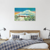 Timberline Lodge im Winter am Berg Hood Leinwanddruck (Insitu (Schlafzimmer))