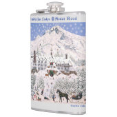 Timberline Lodge ~ Mount Hood Pillow Flachmann (Links)