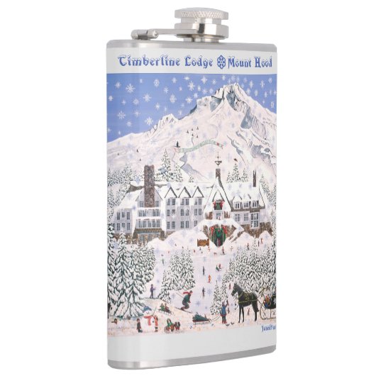 Timberline Lodge ~ Mount Hood Pillow Flachmann (Rechts)