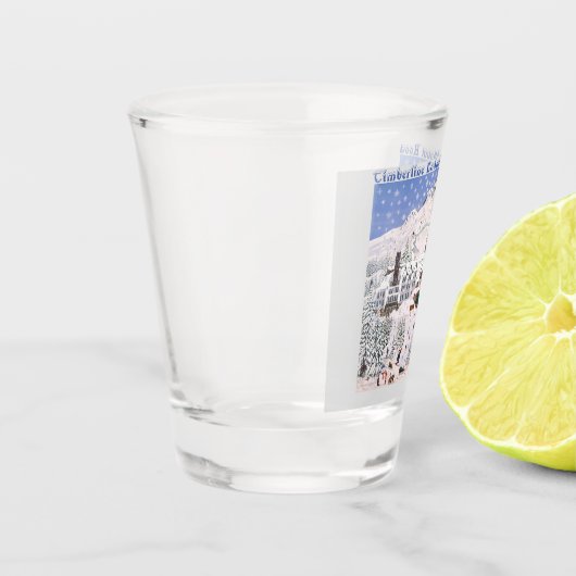 Timberline Lodge ~ Mount Hood Pillow Schnapsglas (Links)