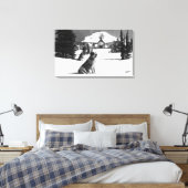 Timberline Lodge und "Lady" die Besitzerin Leinwanddruck (Insitu (Schlafzimmer))