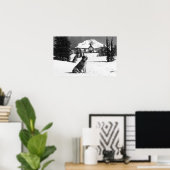 Timberline Lodge und "Lady" die Besitzerin Poster (Heimbüro)